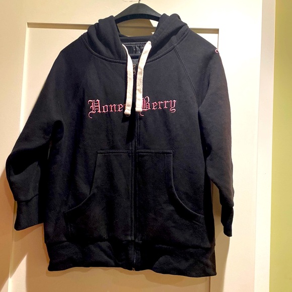 Honey berry zippered hoodie. 21” P2P. Medium?? - Picture 1 of 11